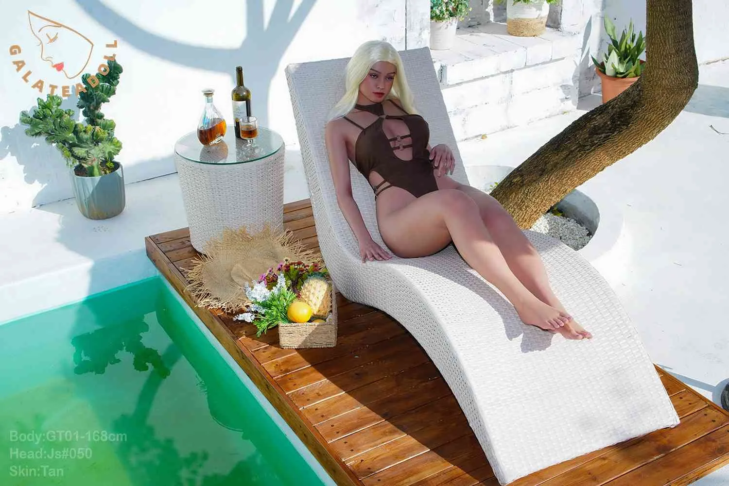 168cm (5ft5") Blonde ROS Silicone Sex Doll - D-Cup view 4