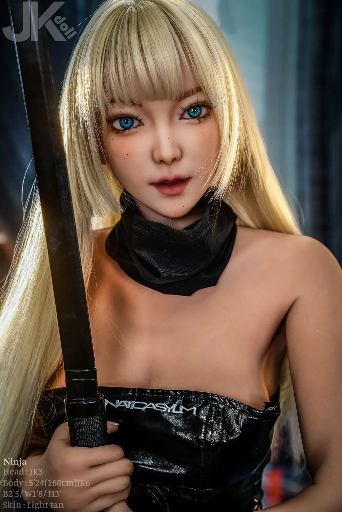 160cm (5ft3") Slim TPE Sex Doll – Ninja JK#3 view 3