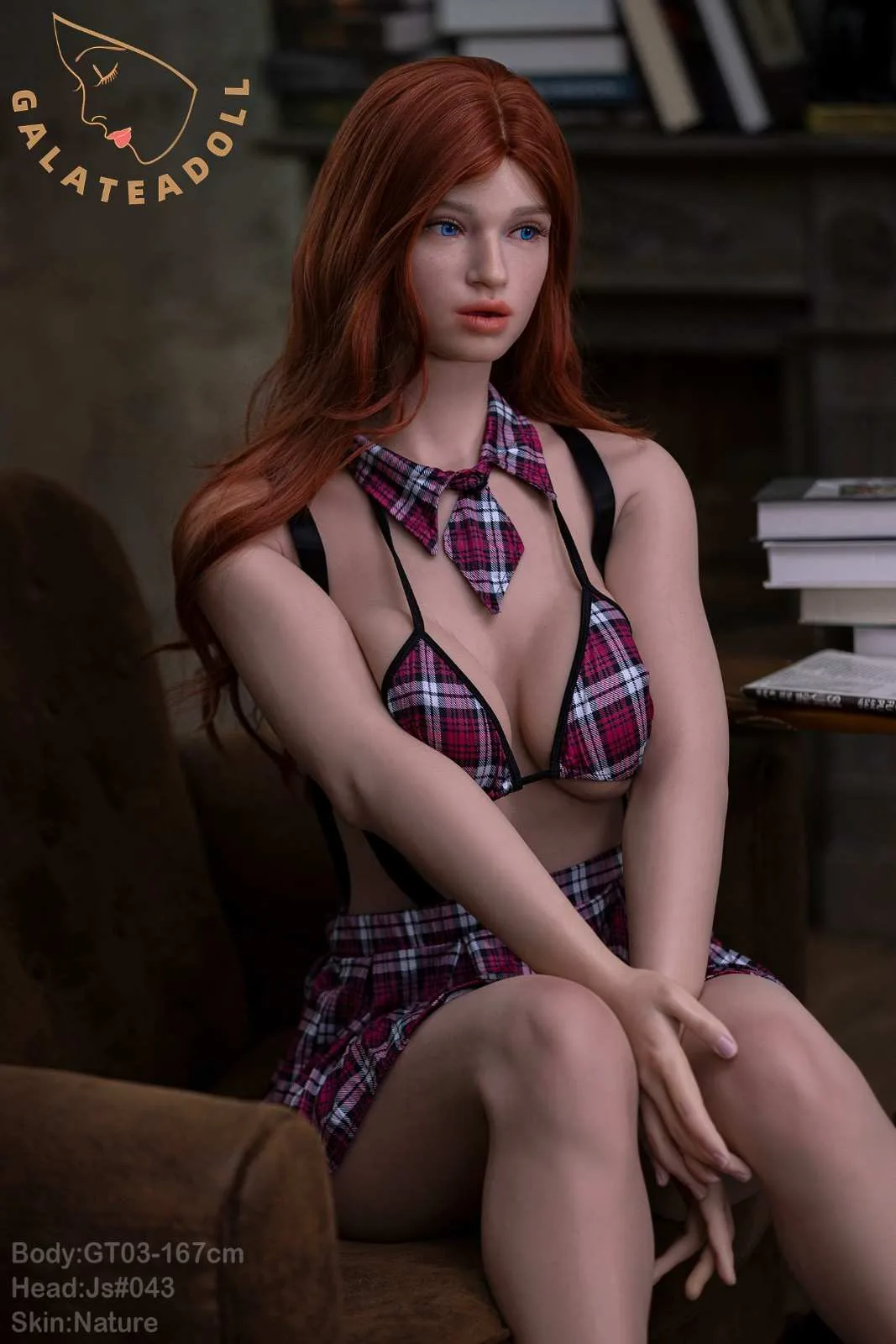 167cm (5ft4") Beauty Redhead ROS Silicone Sex Doll - C-Cup view 5