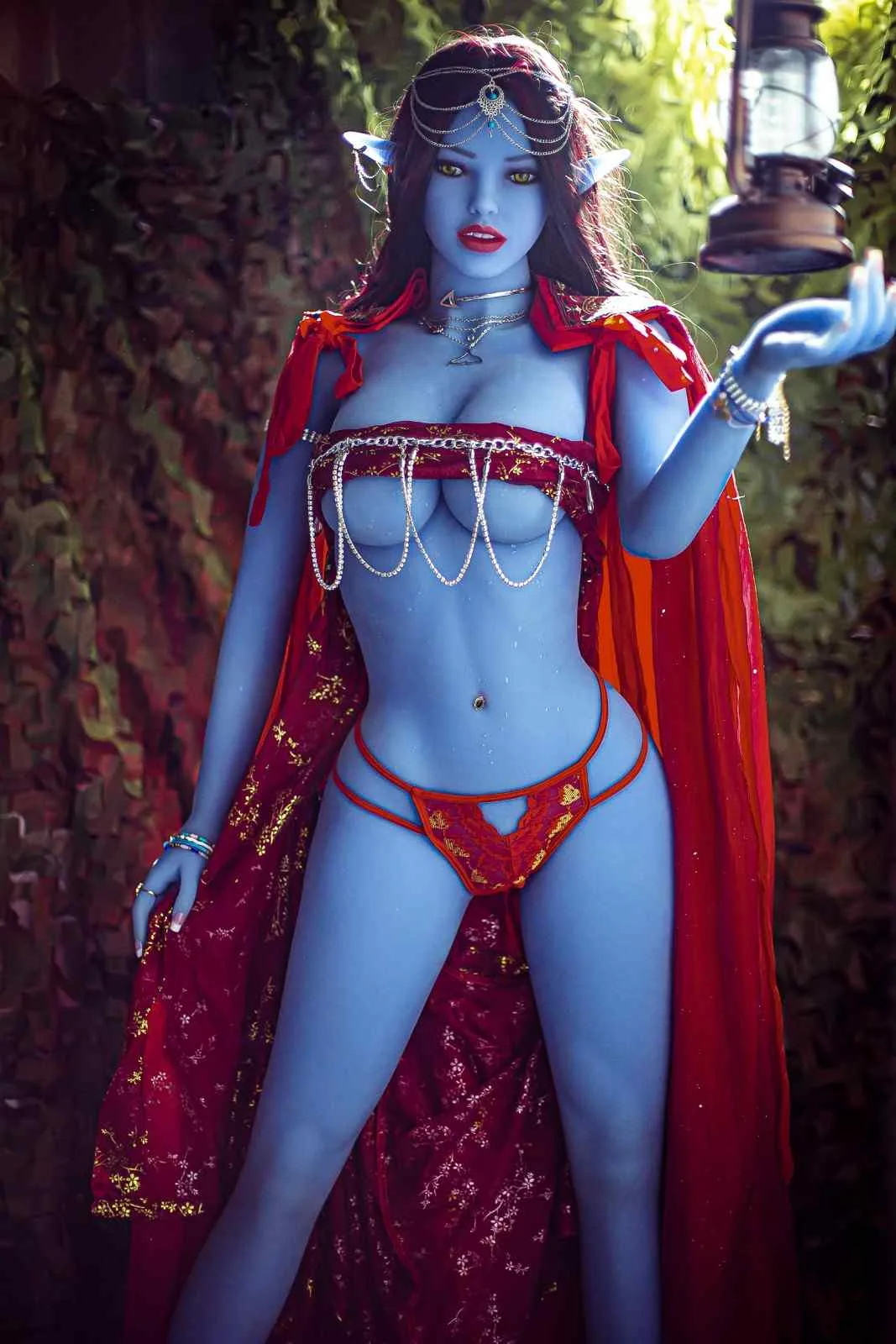 158cm (5ft1") Sexy Elf Blue Skin Tone TPE Sex Doll - In Stock | US Only view 8