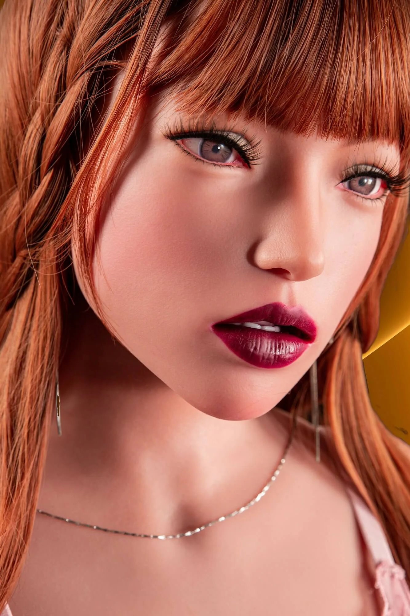110cm (3ft6") Redhead Sex Doll Torso Body TPE & Silicone Head - Polly view 4