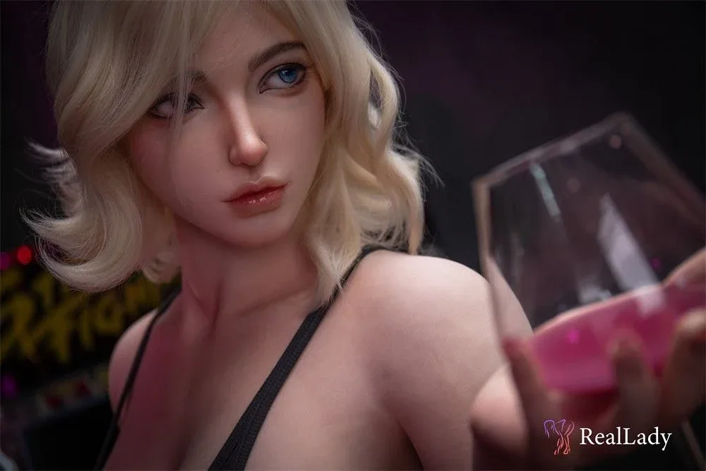 170cm (5ft7") Short Blonde Hair Bar Girl Silicone Doll - Hershey Anime view 3