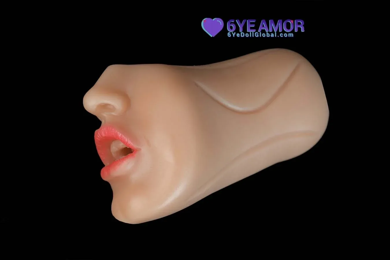 10cm (3.9") Blowjob Mouth with Teeth Masturbator ( Model# LY0011) view 7
