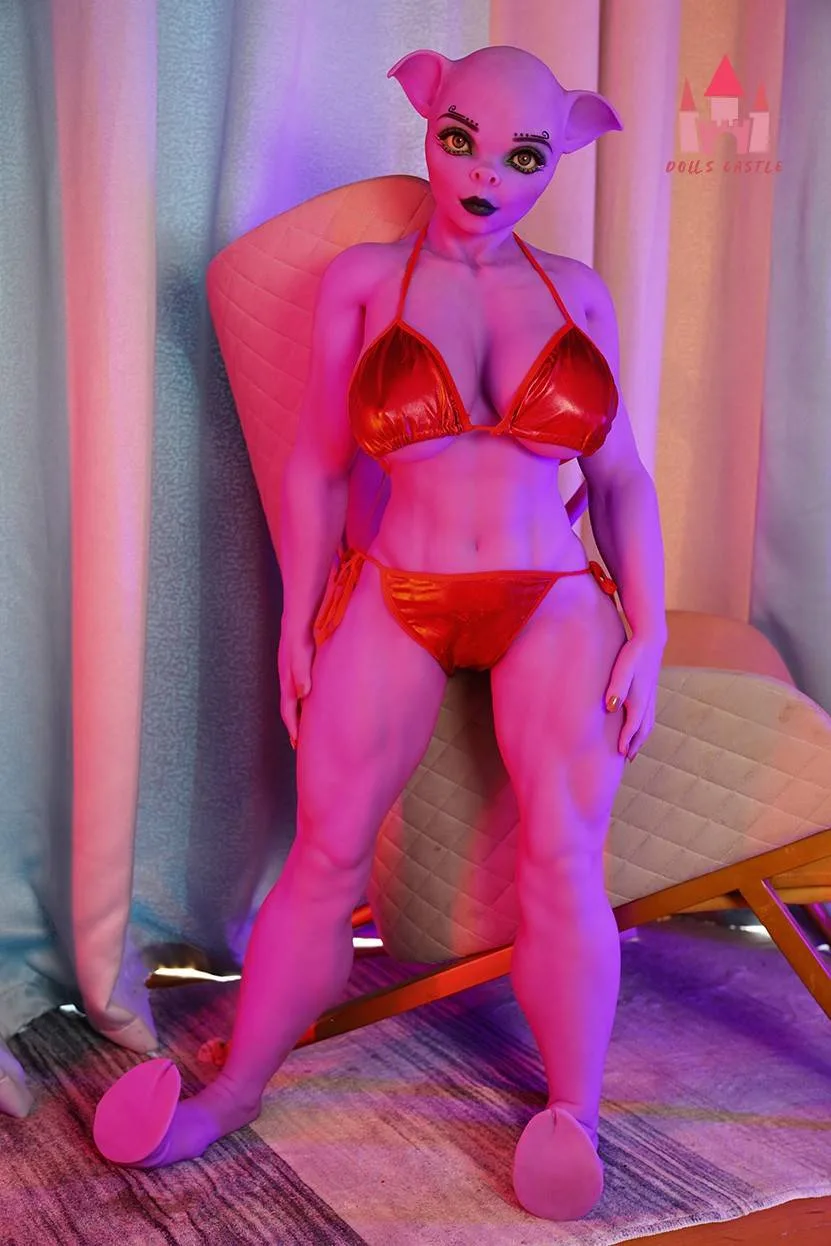 141cm (4ft8") Miss Piggie Fantasy TPE Sex Doll - J-Cup - In Stock | EU Only view 3