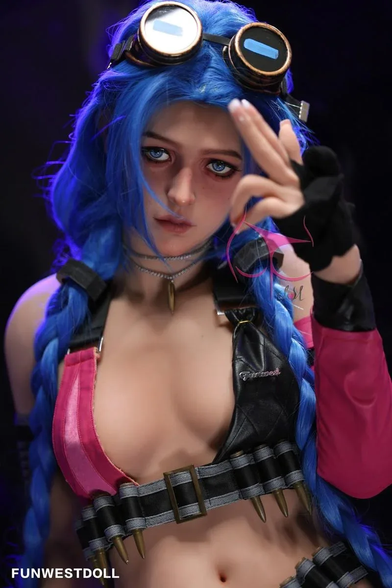 159cm (5ft2") A-Cup Jinx Cosplay Premium S-TPE Sex Doll - Assos - In Stock | US Only view 3