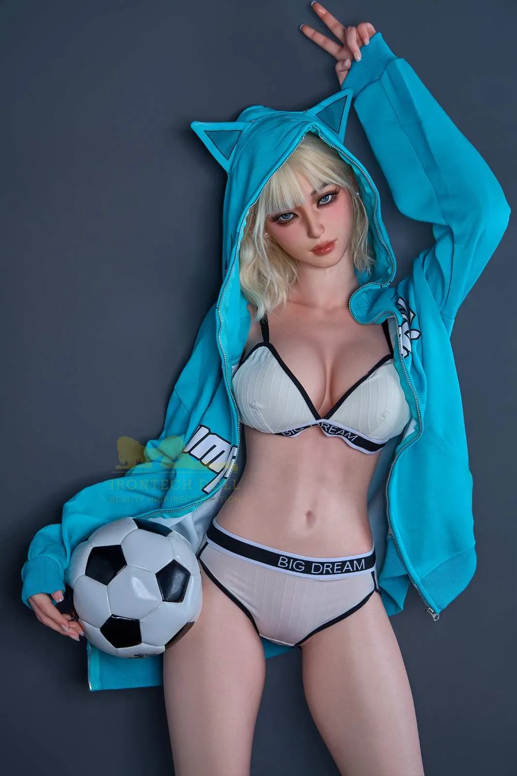 161cm (5ft2') Blonde Anime-Style Life Size Sex Doll - Miku view 7
