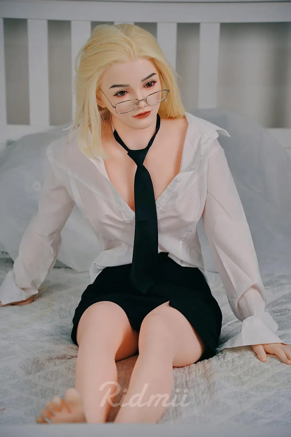 165cm (5ft4") Blonde Hybrid Silicone Head & TPE Body Love Sex Doll - Alma