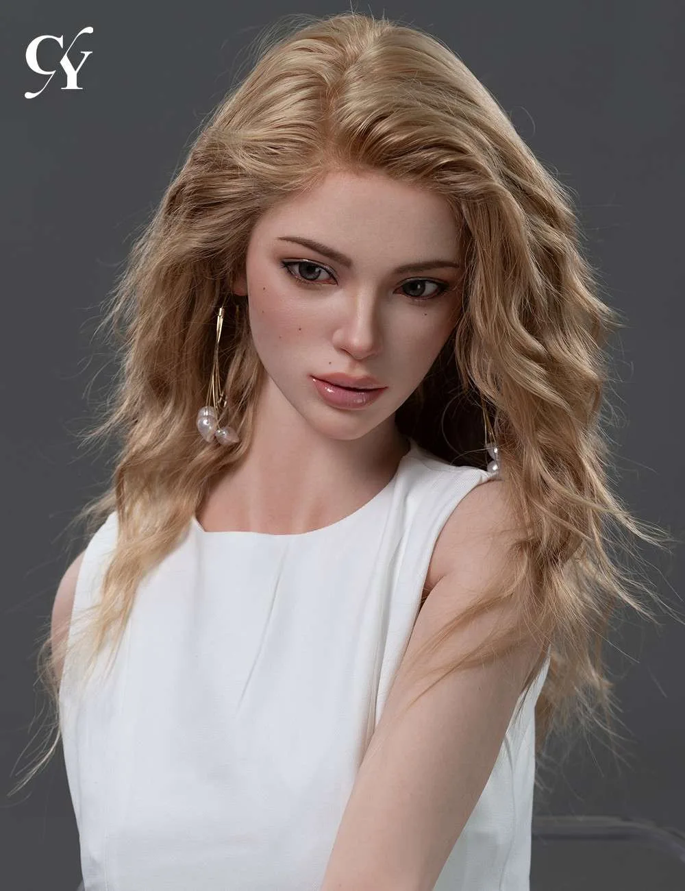 168cm (5ft6") Doll ROS Head in Natural Skin - F-Cup - Maggie view 3