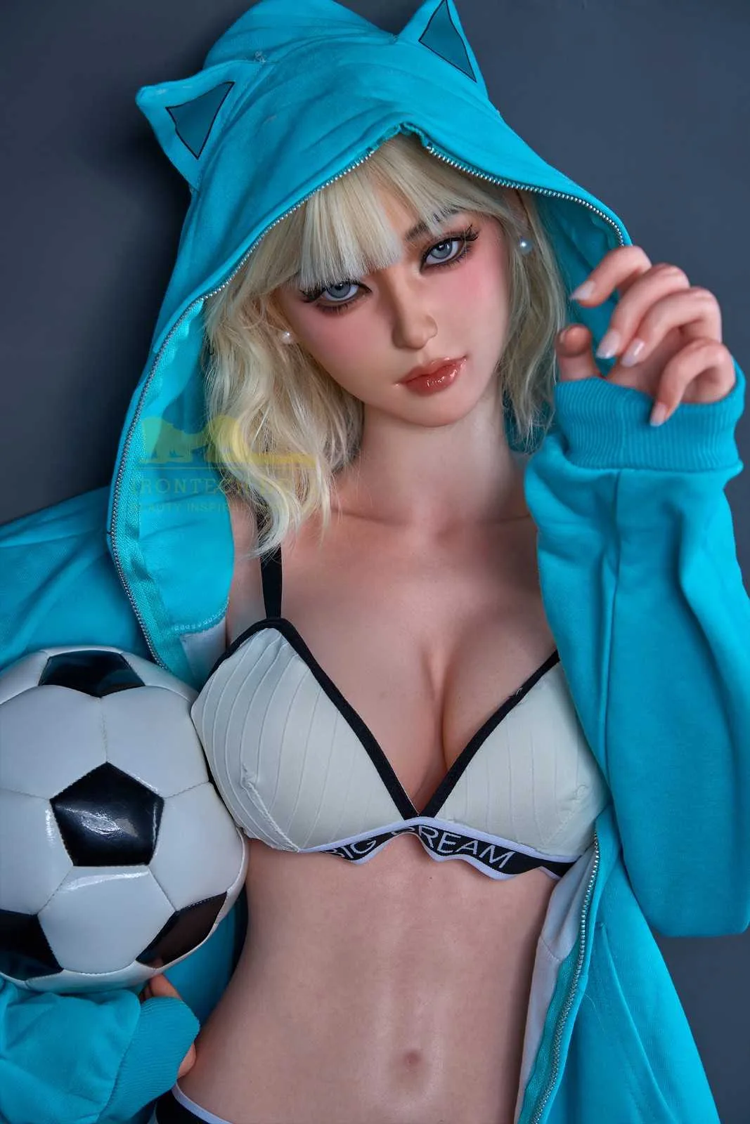 161cm (5ft2') Blonde Anime-Style Life Size Sex Doll - Miku view 3