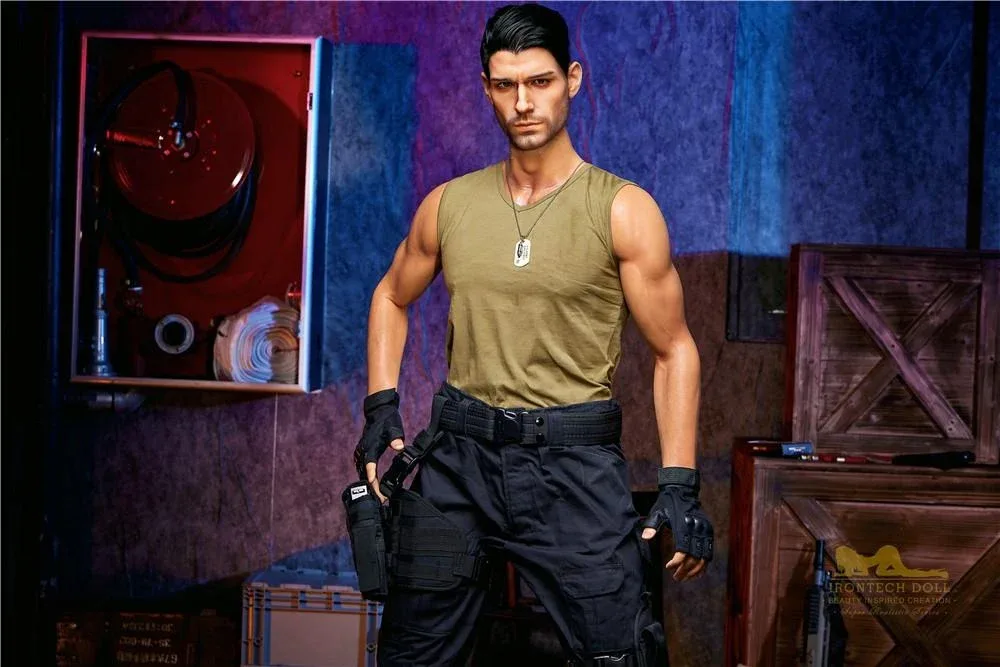 176cm (5ft7') Elite Commando Muscular Silicone Male Sex Doll - Thomas view 1