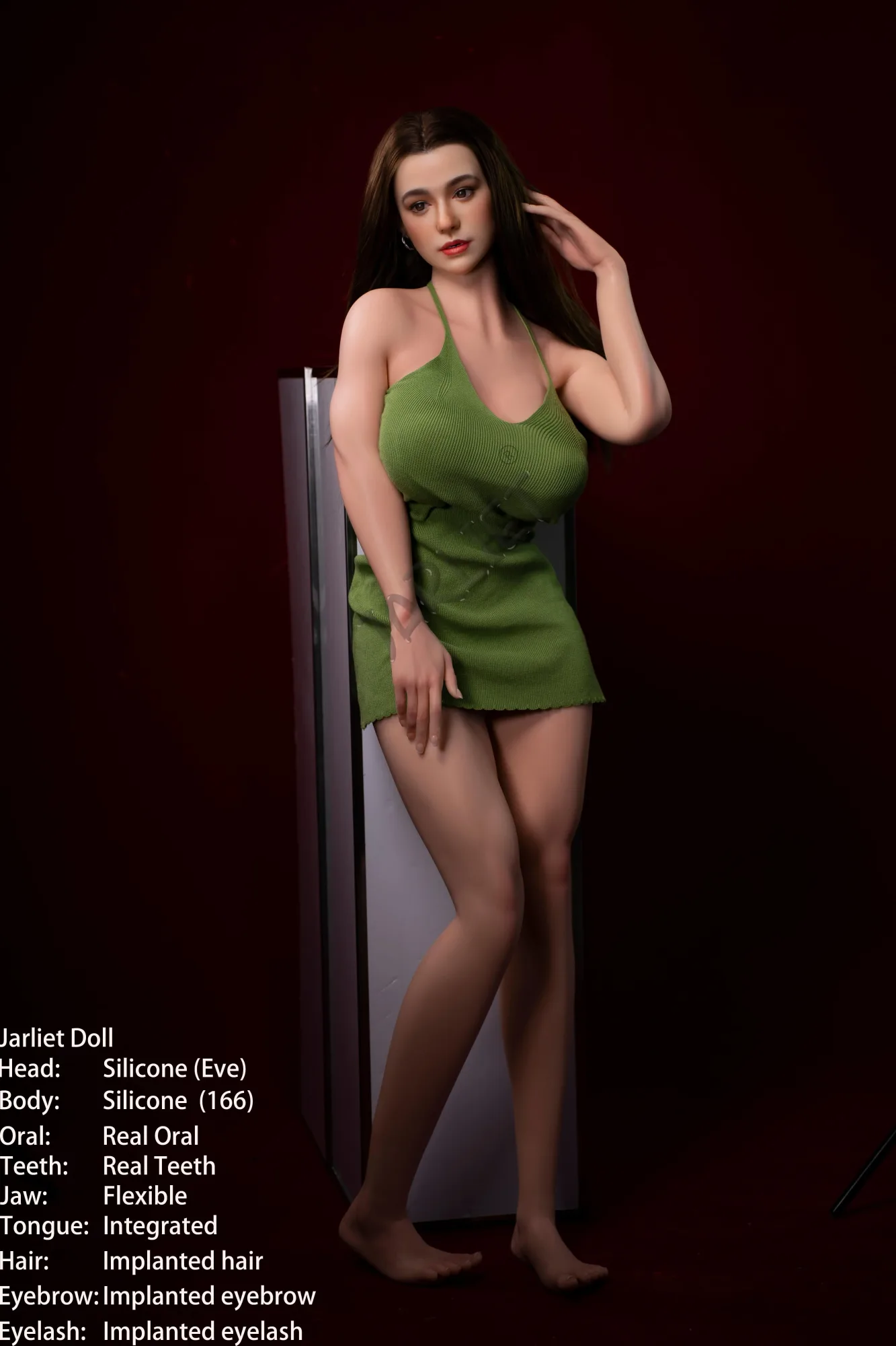 166cm (5ft5") Curvy Full Silicone with ROS Head Sex Doll - Eve