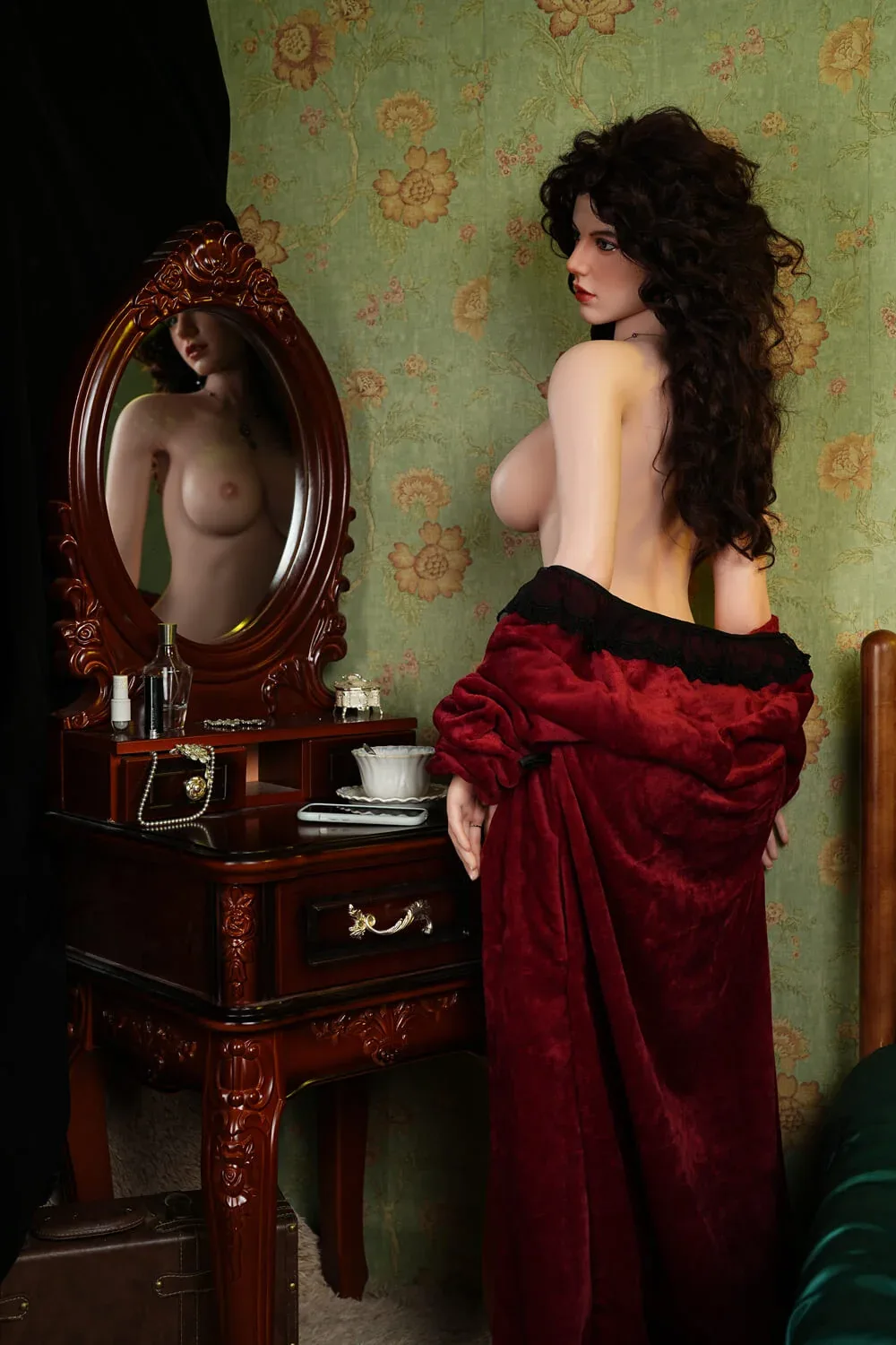 167cm (5ft6") Sexy Curly Full Silicone Sex Doll - E-Cup - Mira view 5