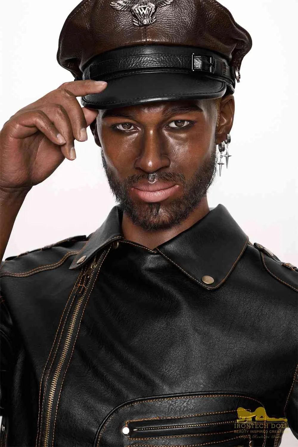 176cm (5ft7') Life Size Ebony Silicone Male Sex Doll - Bill view 5