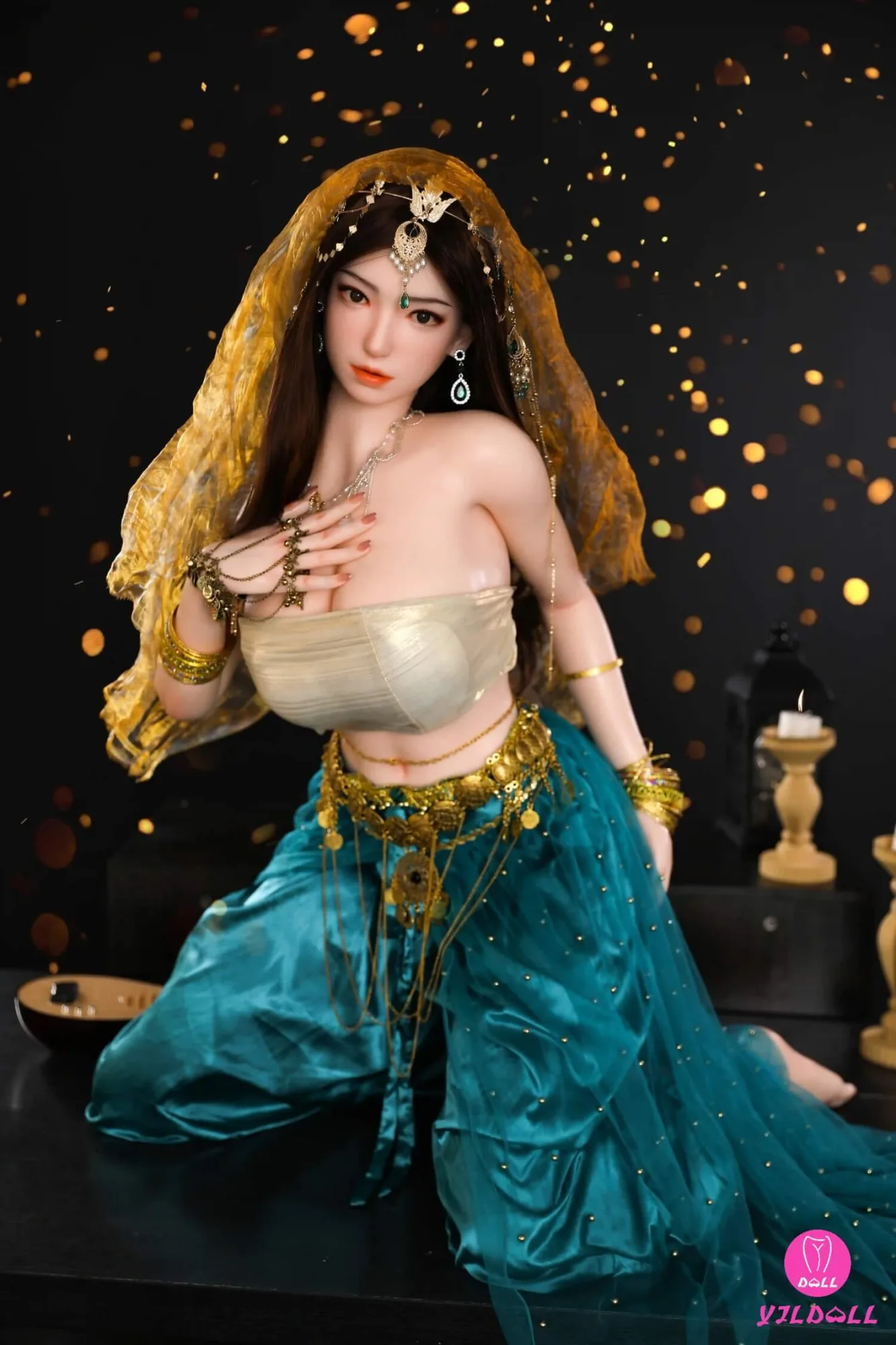 163cm (5ft3") Sexy Hindi Head & Body One Piece Silicone Love Sex Doll - F-Cup - Jiya view 8