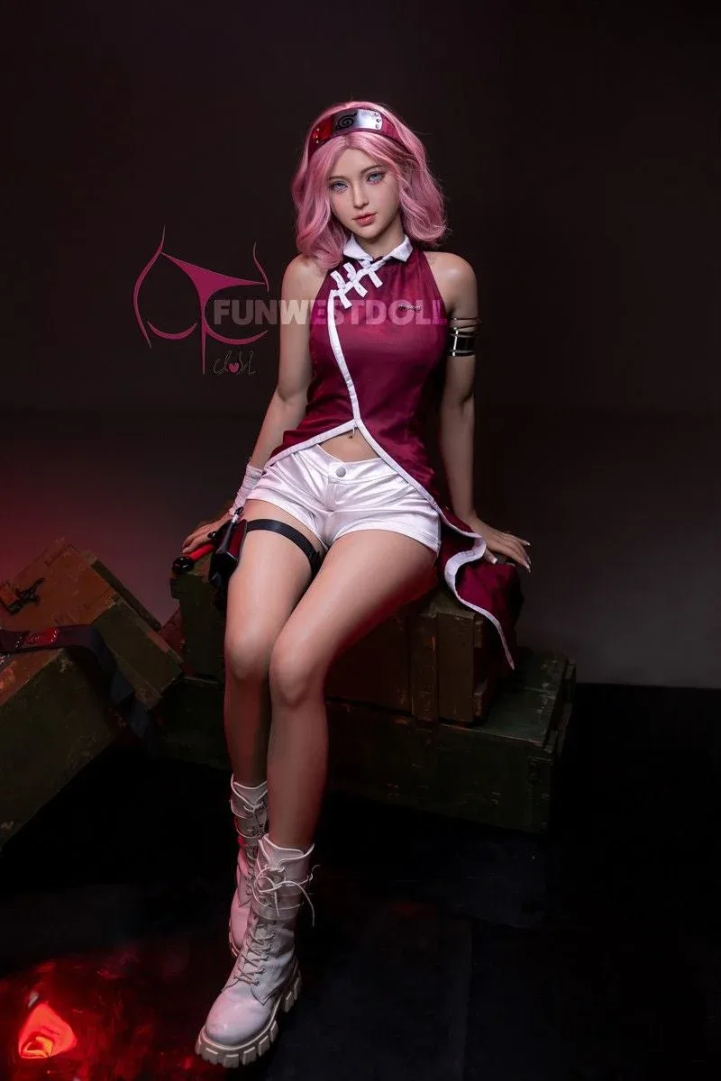 159cm (5ft2') A-Cup Wonderland Pink Hair Anime Sex Doll - Alice view 7