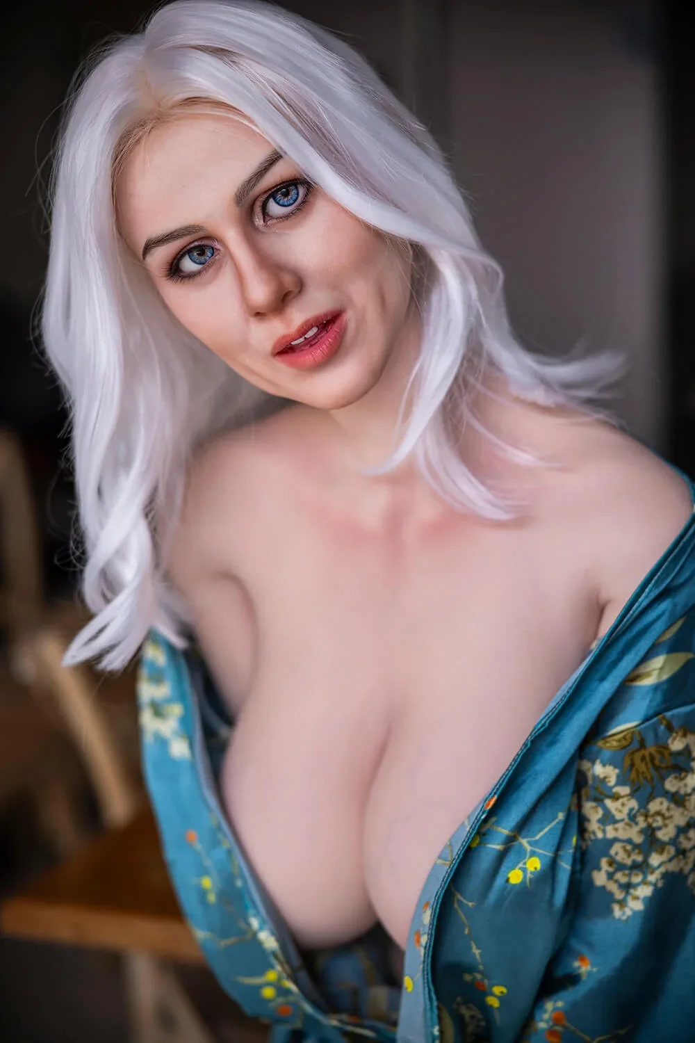 148cm (4ft8") Exotic Silver Hair Silicone Sex Doll - J-Cup - Lidiya - In Stock | US Only view 8