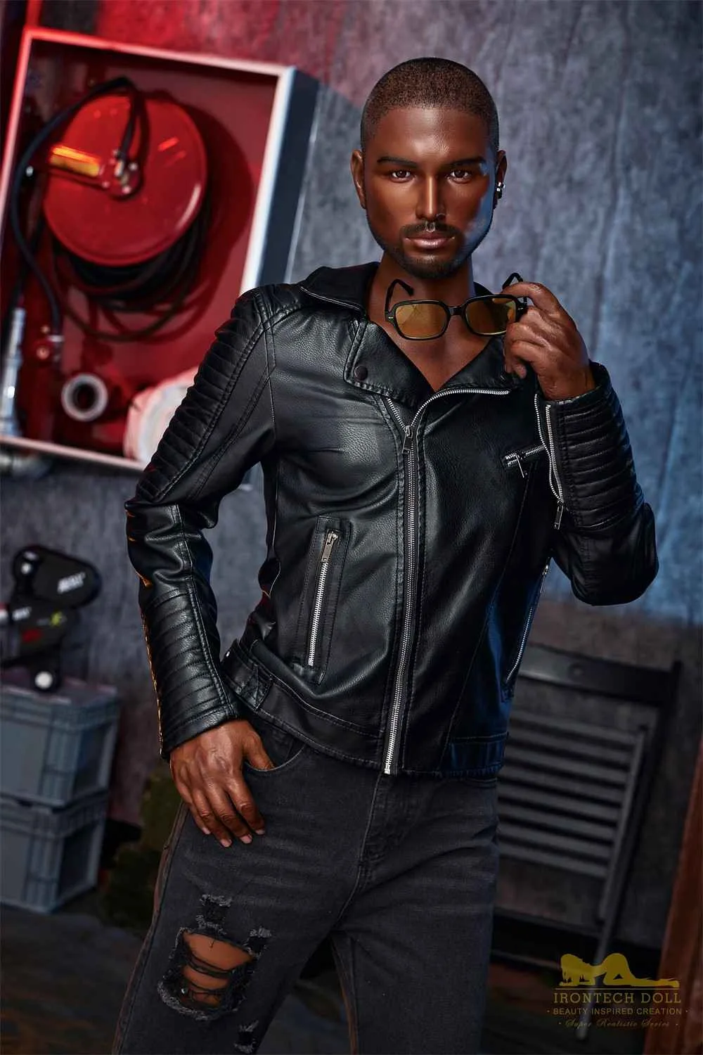 170cm (5ft5') Realistic & Black Silicone Male Sex Doll - Kevin view 3