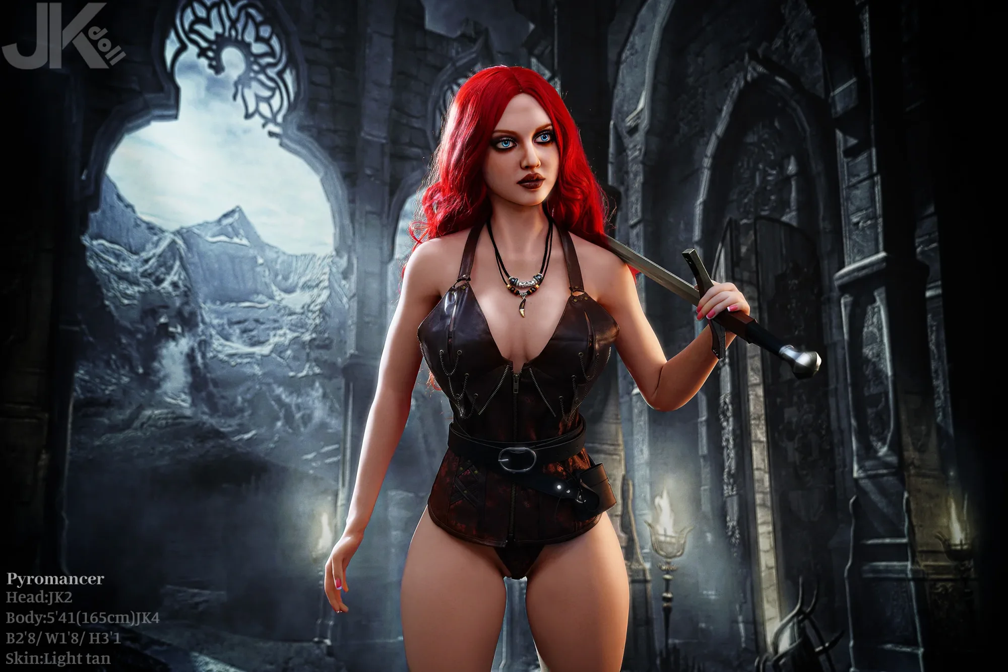165cm (5ft5") Realistic TPE Sex Doll – Pyromancer JK#2 view 4