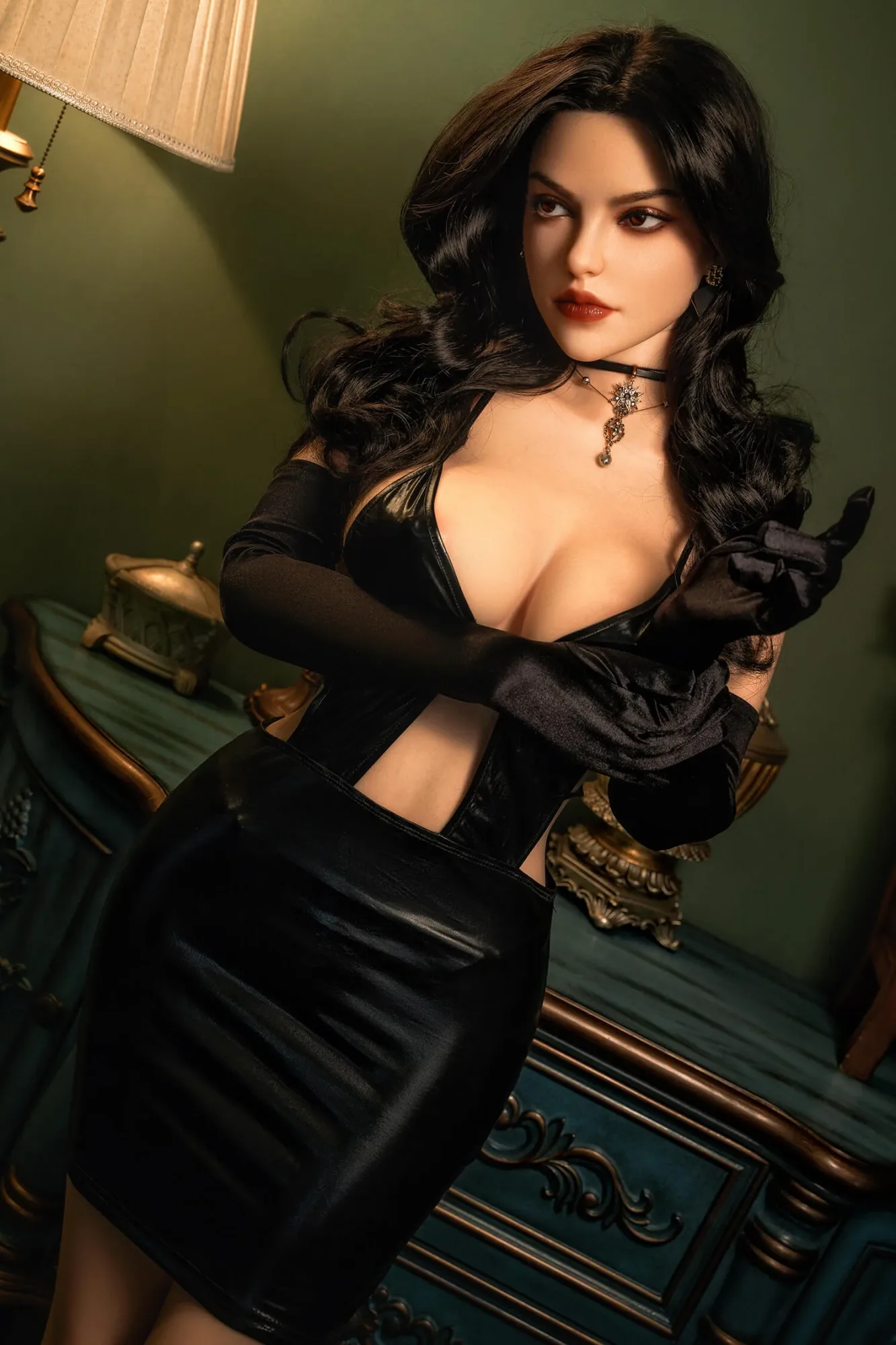 158cm (5ft1") Elegant Brunette Silicone Sex Doll - D-Cup - Sabina view 5