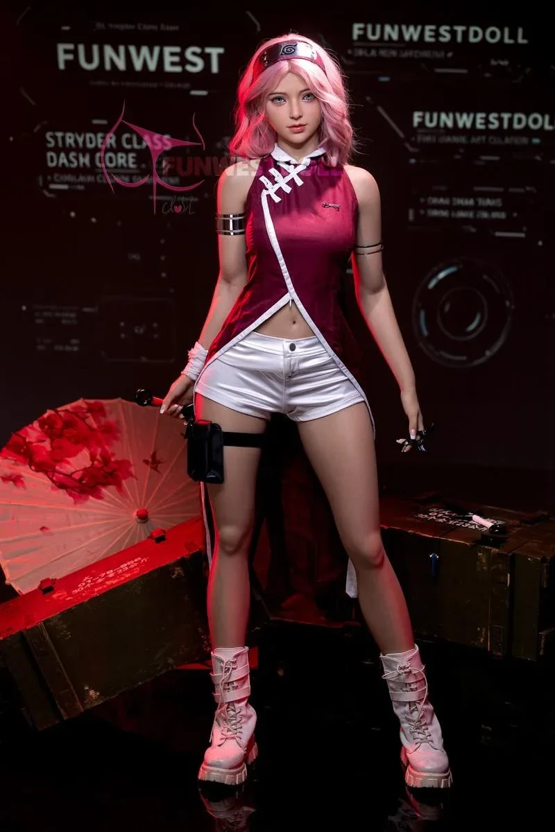 159cm (5ft2') A-Cup Wonderland Pink Hair Anime Sex Doll - Alice view 3