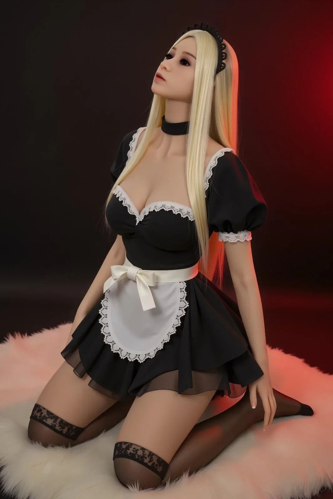 148cm (4ft8") Maid Blonde TPE Sex Doll - In Stock | US Only view 5