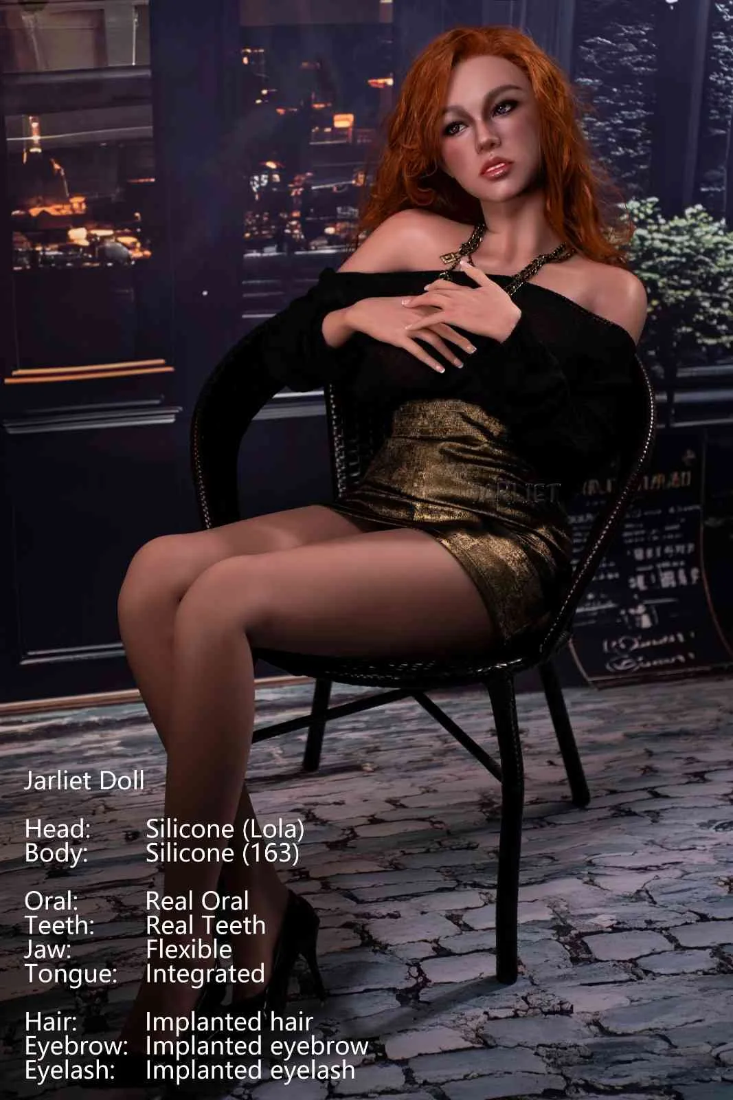 163cm (5ft3") Elegant Redhead Silicone Sex Doll - Lola view 3