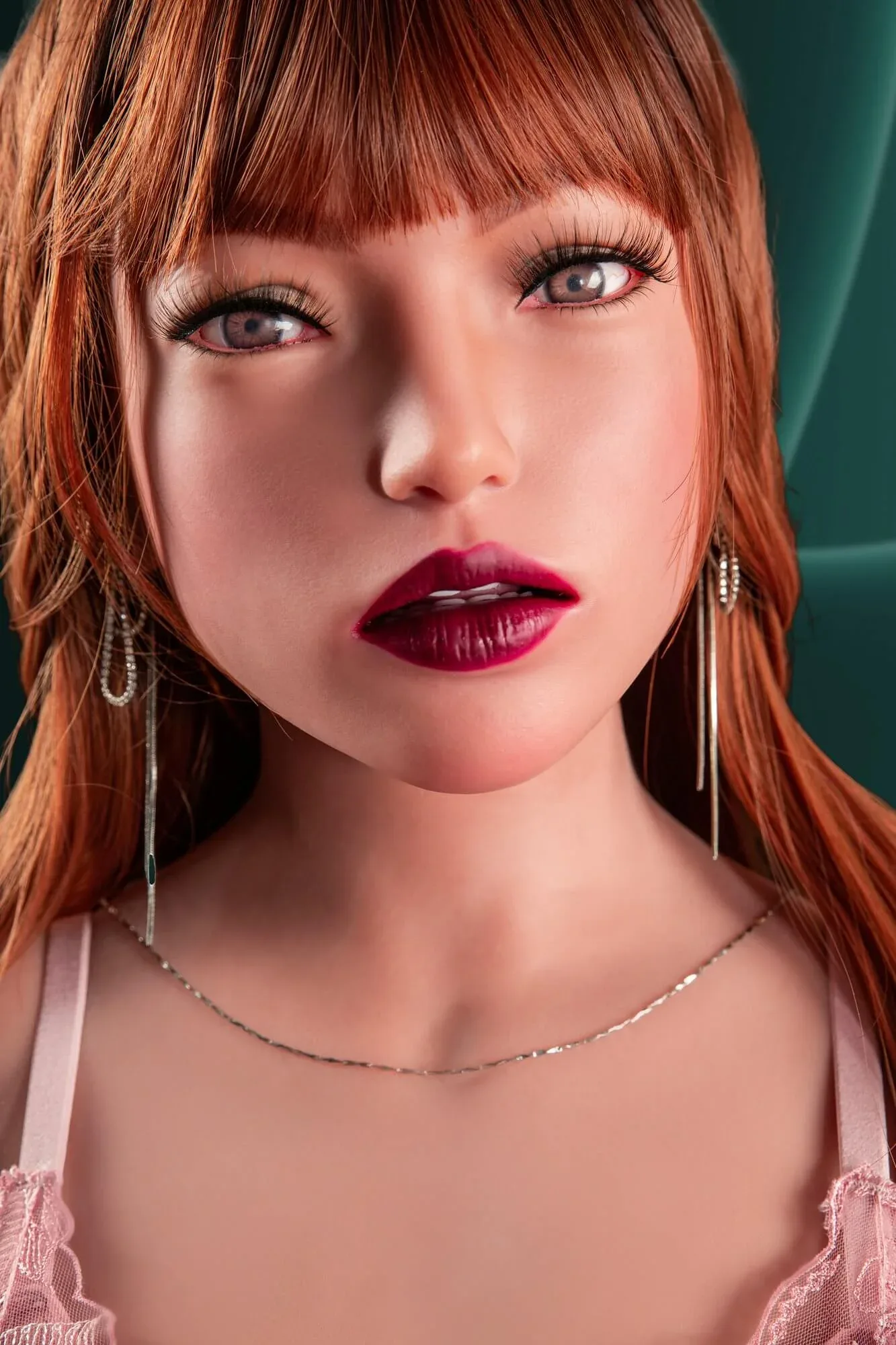 110cm (3ft6") Redhead Sex Doll Torso Body TPE & Silicone Head - Polly view 3