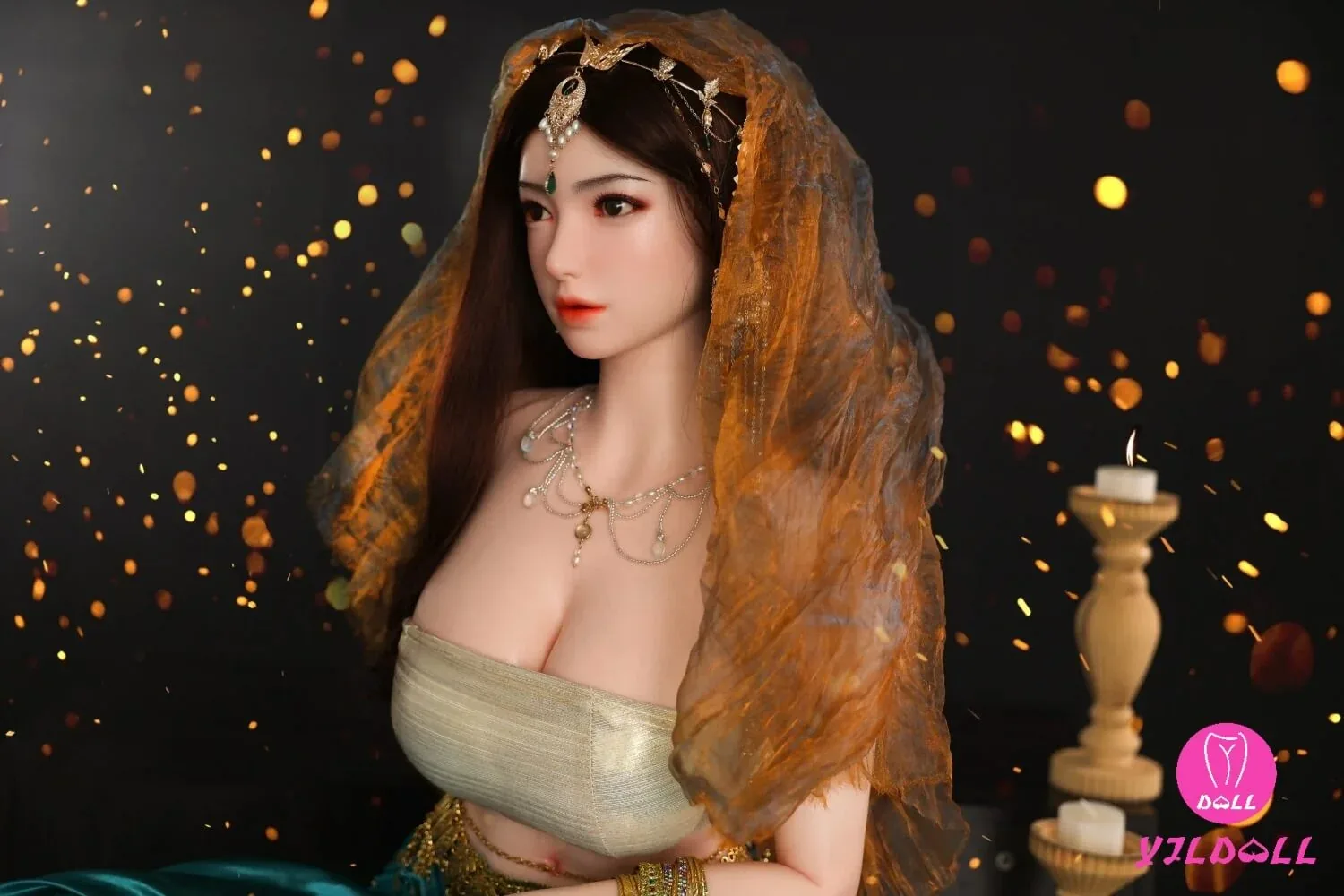 163cm (5ft3") Sexy Hindi Head & Body One Piece Silicone Love Sex Doll - F-Cup - Jiya view 4