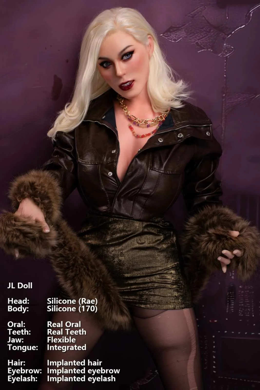 170cm (5ft6") Blonde Milf ROS Silicone Sex Doll - Rae view 6