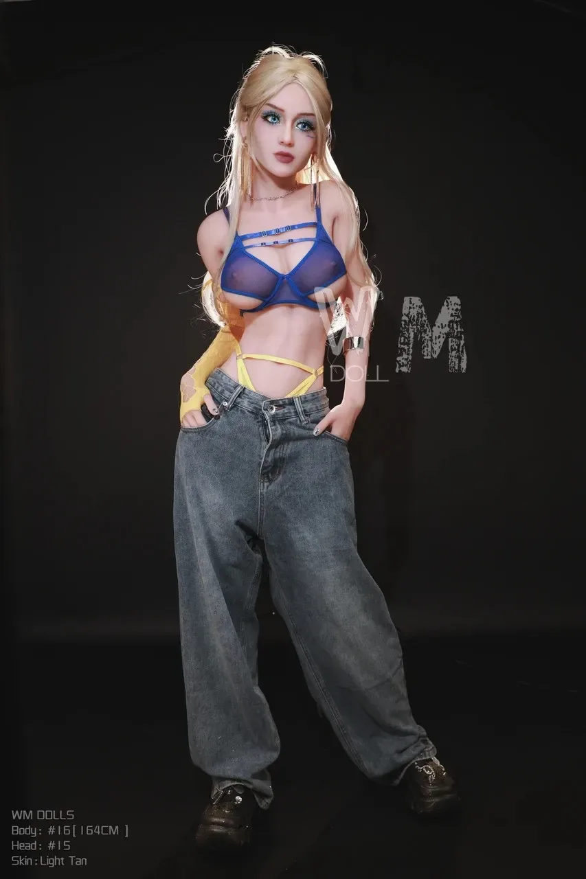 164cm (5ft4") Sexy Blonde Sex Doll with Realistic Bouncy Boobs- D-Cup - Head#15 - Liora view 4