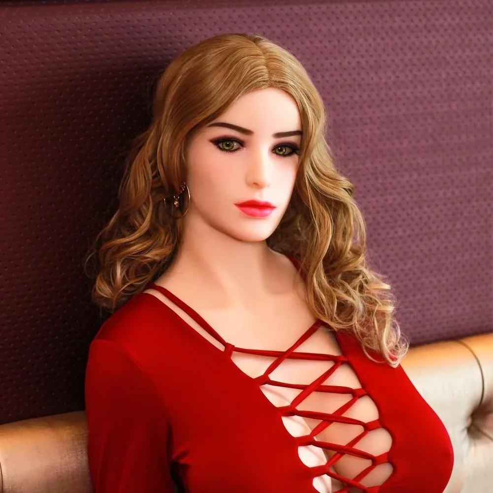 152m (5ft) BBW Lady in Red with Thicc Thighs Sex Doll - In Stock | US Only view 4