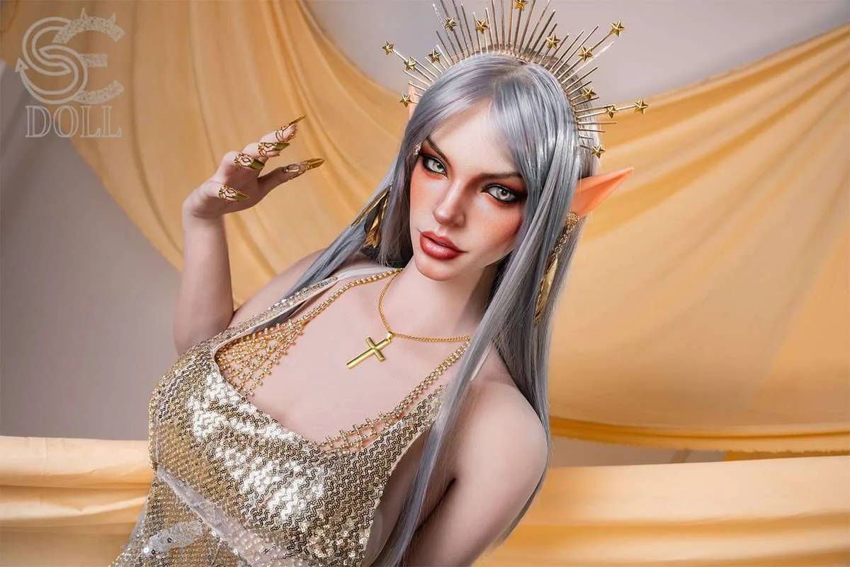 167cm (5ft5") Exotic Platinum Elf Full Silicone Sex Doll - E-Cup - SE#154SO - Evadora A. view 8