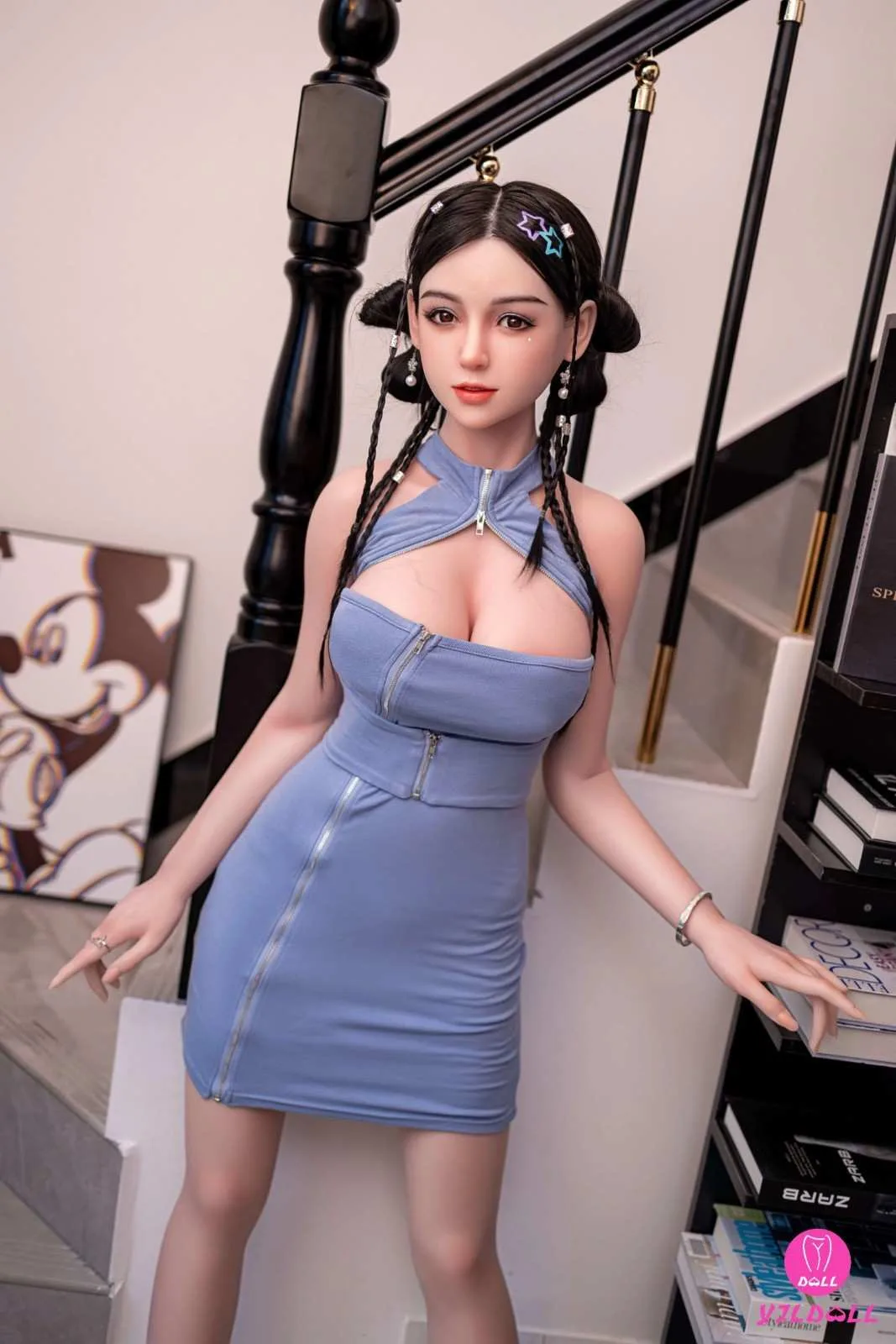 148cm (4ft8") Asian Silicone Head Hybrid Sex Doll - D-Cup - Ellen