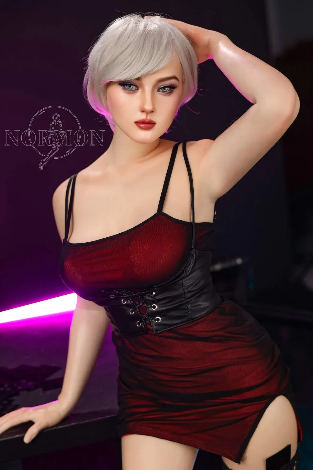 165cm (5ft5") Milf Platinum Hair Sex Doll - C-Cup - Victoria view 6