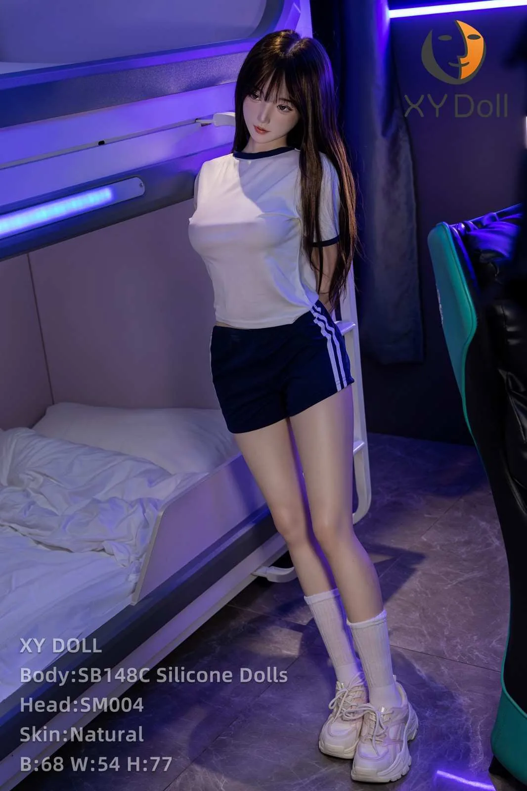 148cm (4ft8") Tiny Girl Silicone Sex Love Doll - C-Cup view 1