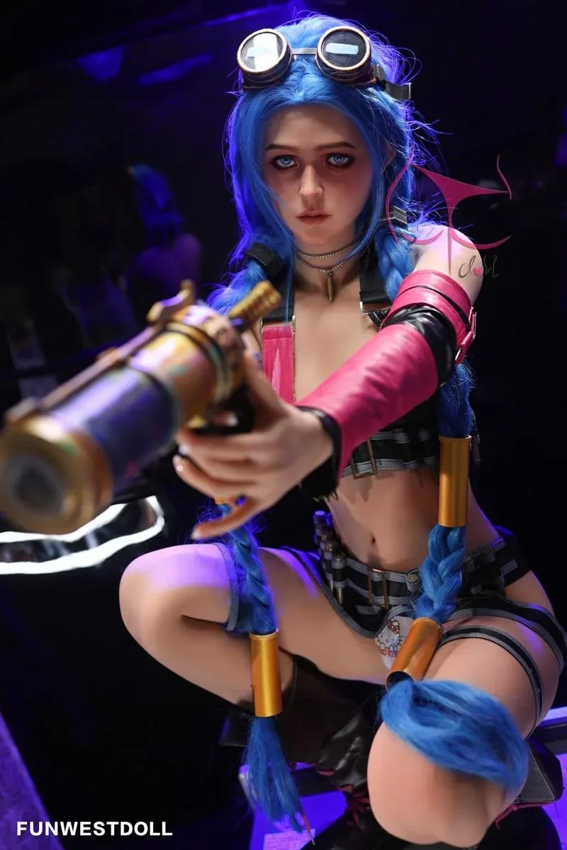 159cm (5ft2") A-Cup Jinx Cosplay Premium S-TPE Sex Doll - Assos - In Stock | US Only view 6