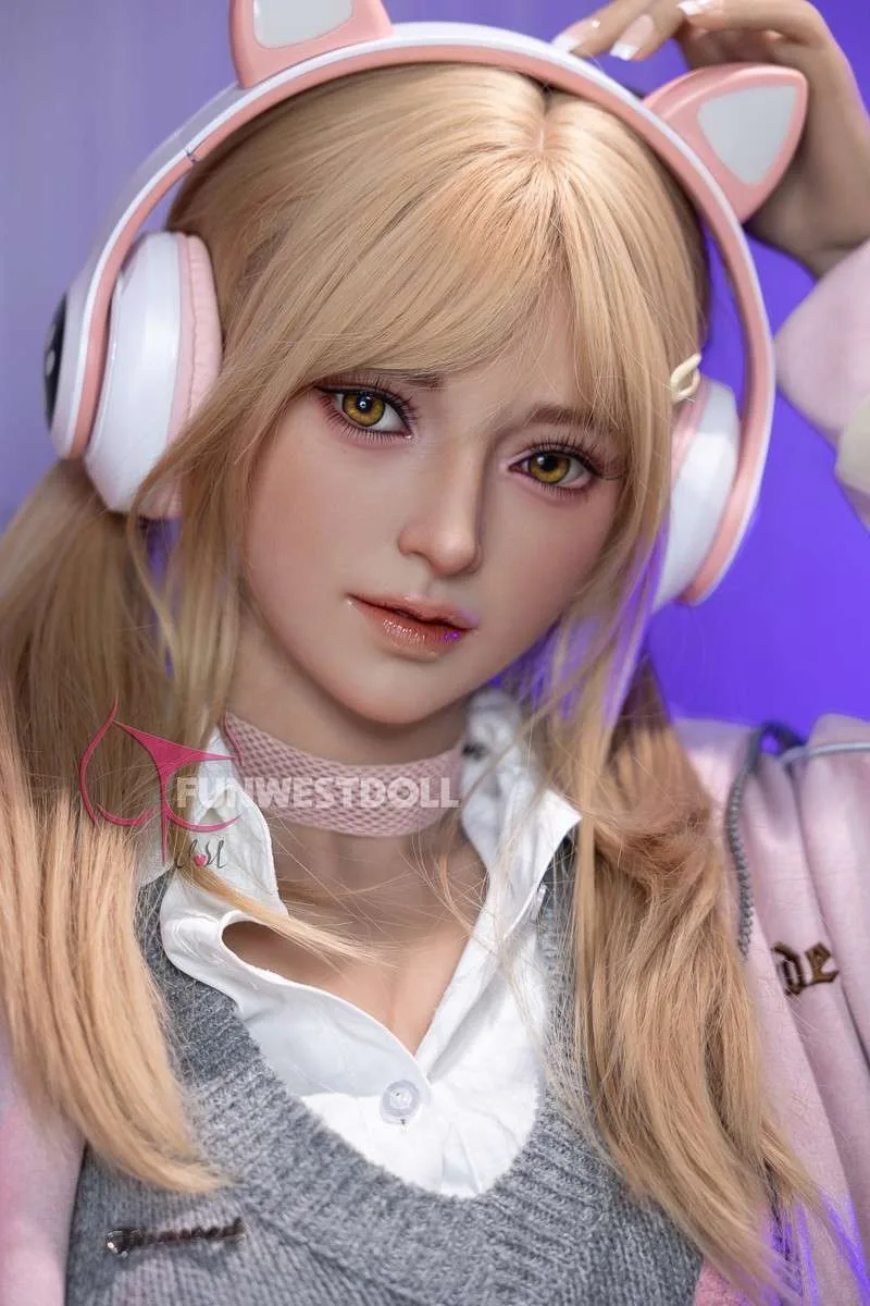 159cm (5ft2") Blonde Gamer S-TPE Sex Doll – Exquisite Asian - A-Cup - In Stock | US Only view 7