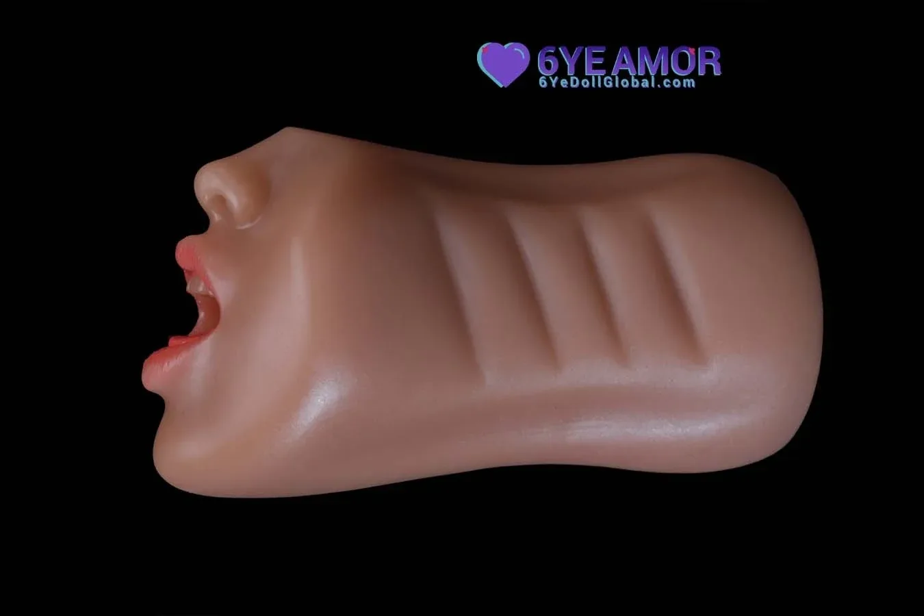 9.5cm (3.7") Blowjob Mouth Masturbator (Model# LY0010) view 8