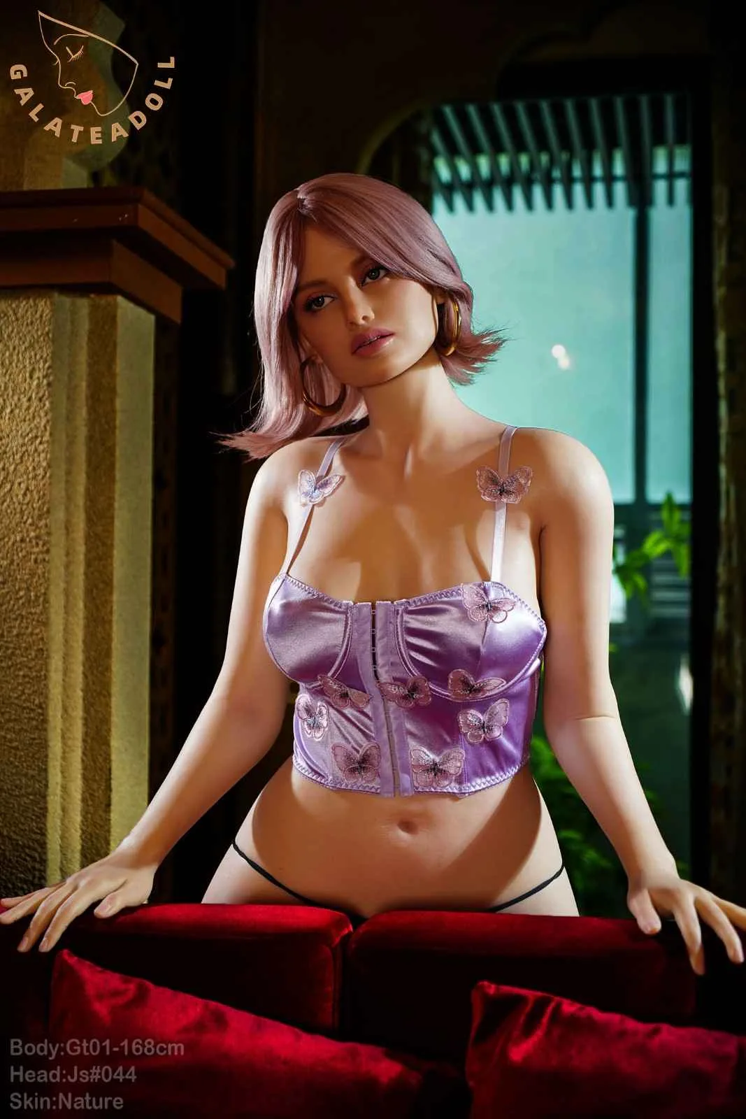 168cm (5ft5") Purple Hair ROS Silicone Sex Doll - D-Cup view 8