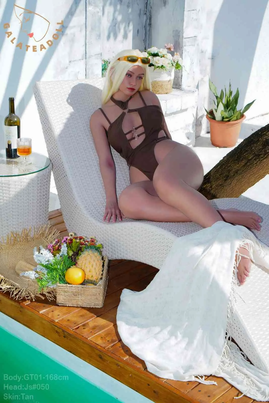 168cm (5ft5") Blonde ROS Silicone Sex Doll - D-Cup view 6