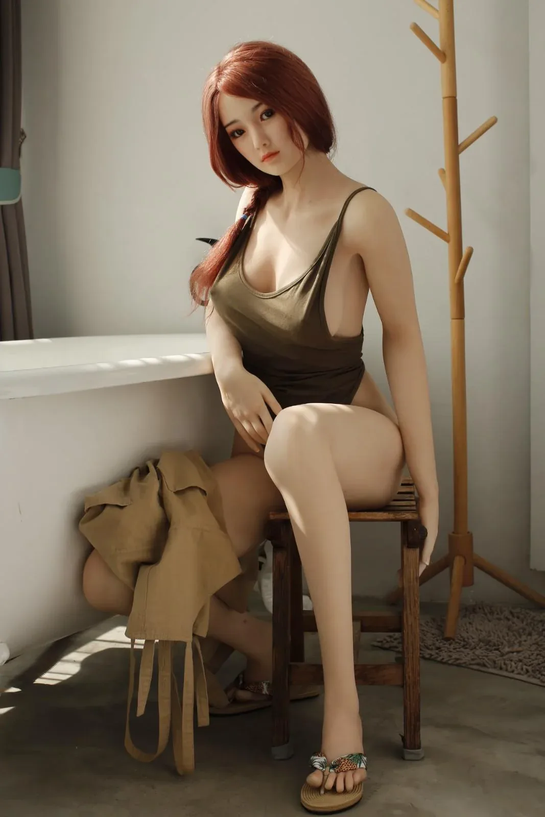 171cm (5ft7") Red Head Meng Fucking Doll - C-Cup - Meng view 5