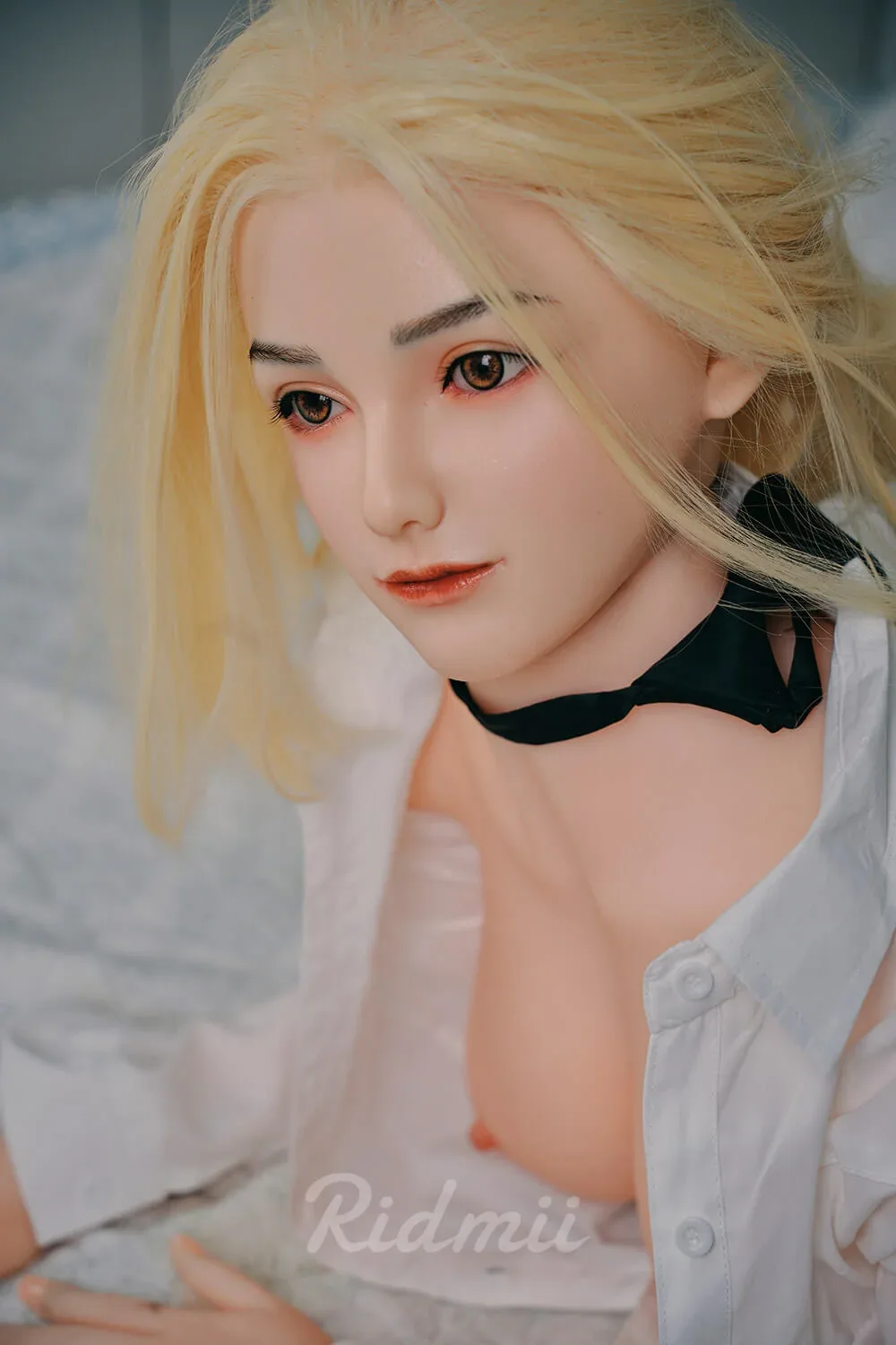 165cm (5ft4") Blonde Hybrid Silicone Head & TPE Body Love Sex Doll - Alma view 7