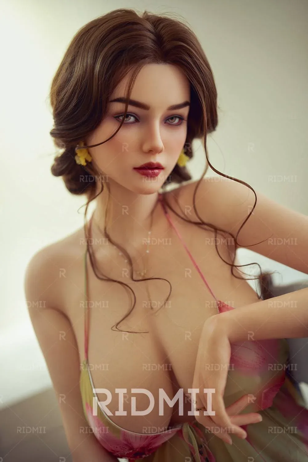 168cm (5ft6") Skinny Brunette Huge Tits Silicone Sex Doll – Fenna view 4