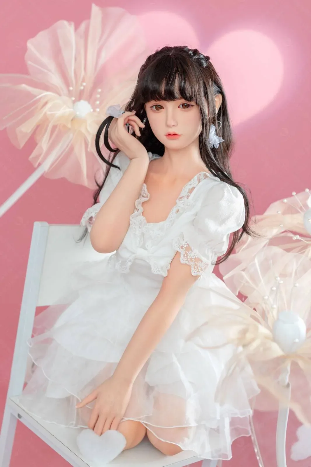 148cm (4ft8") Valentines Day Girl Silicone Sex Love Doll - C-Cup - Alice view 5