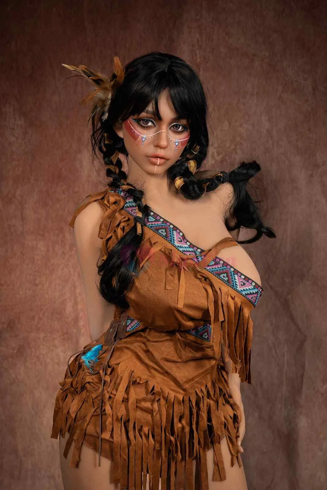 159cm (5ft2") American Indian Silicone Head Sex Doll - Ada - In Stock | EU Only view 5