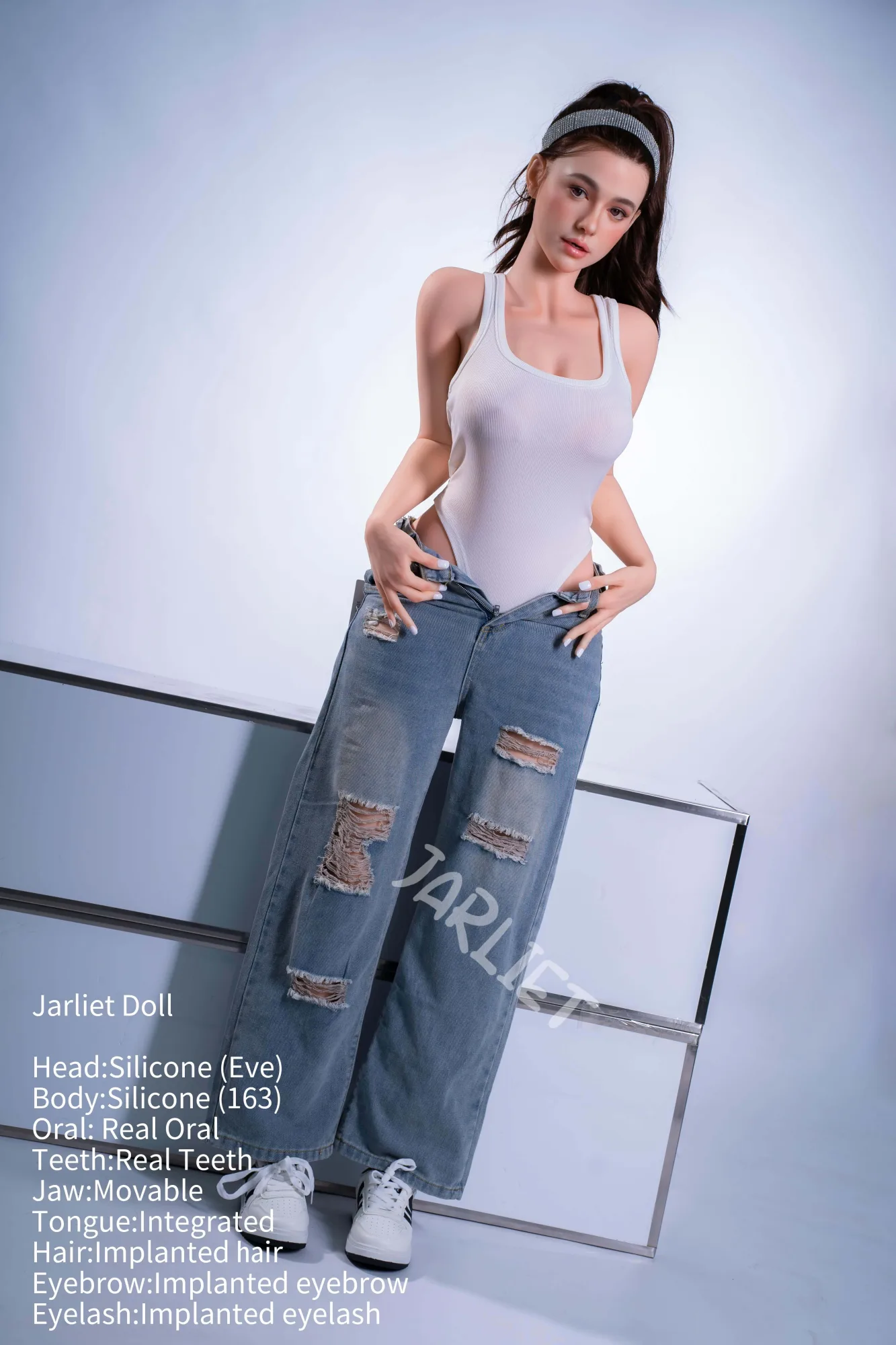 163cm (5ft3") Brunette Beauty Silicone Sex Doll - Eve - In Stock | US Only view 3
