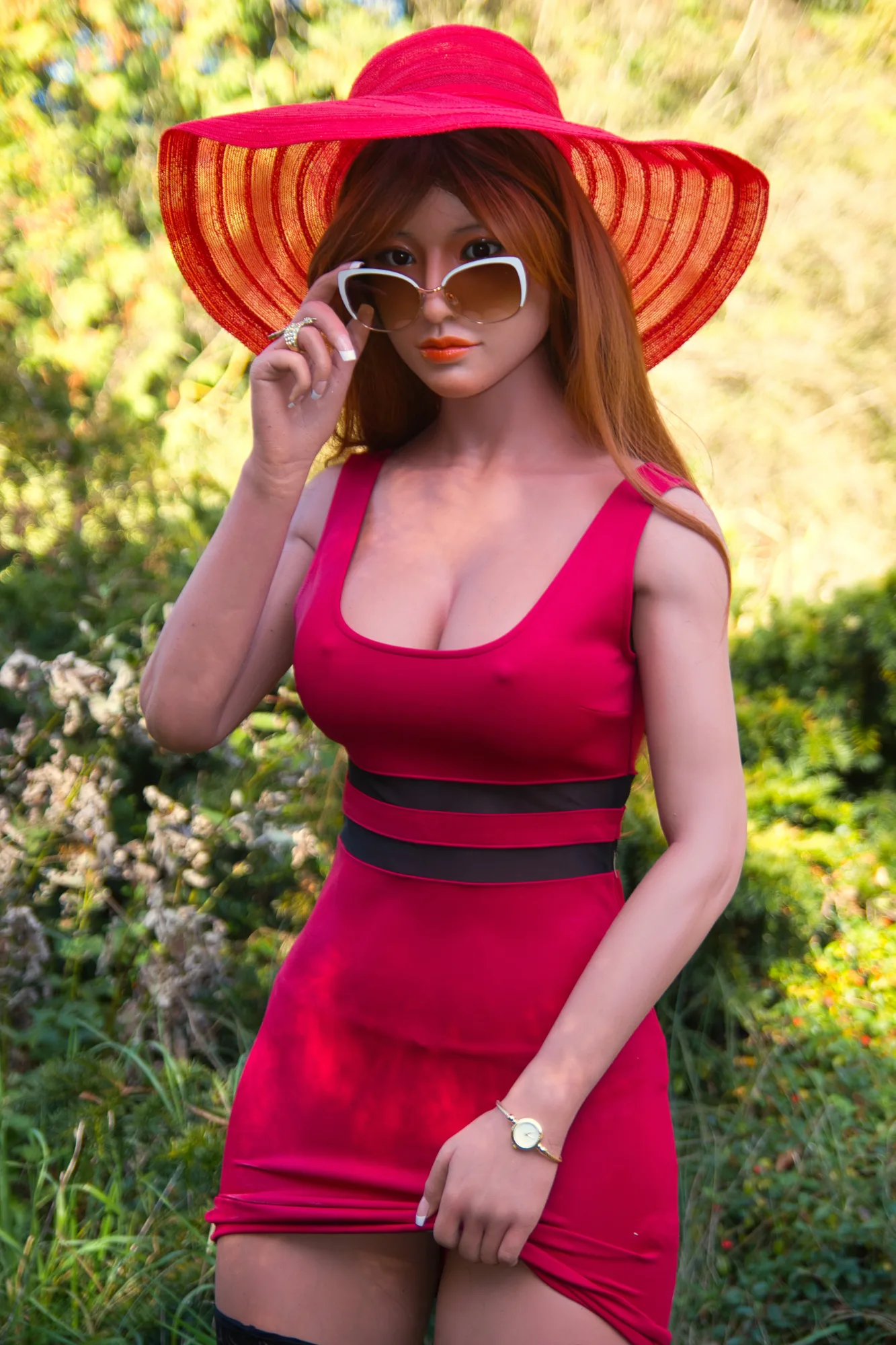 169cm (5ft6.5") Realistic Silicone Sex Doll – Bella (Tan) view 1