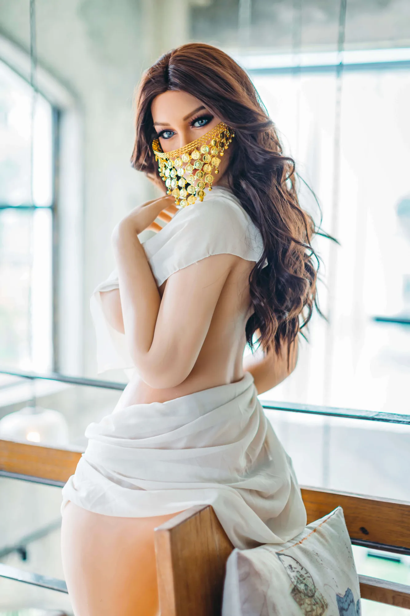 165cm (5ft5") Elegant Brunette Silicone Sex Doll - G-Cup - Adele - In Stock | US Only