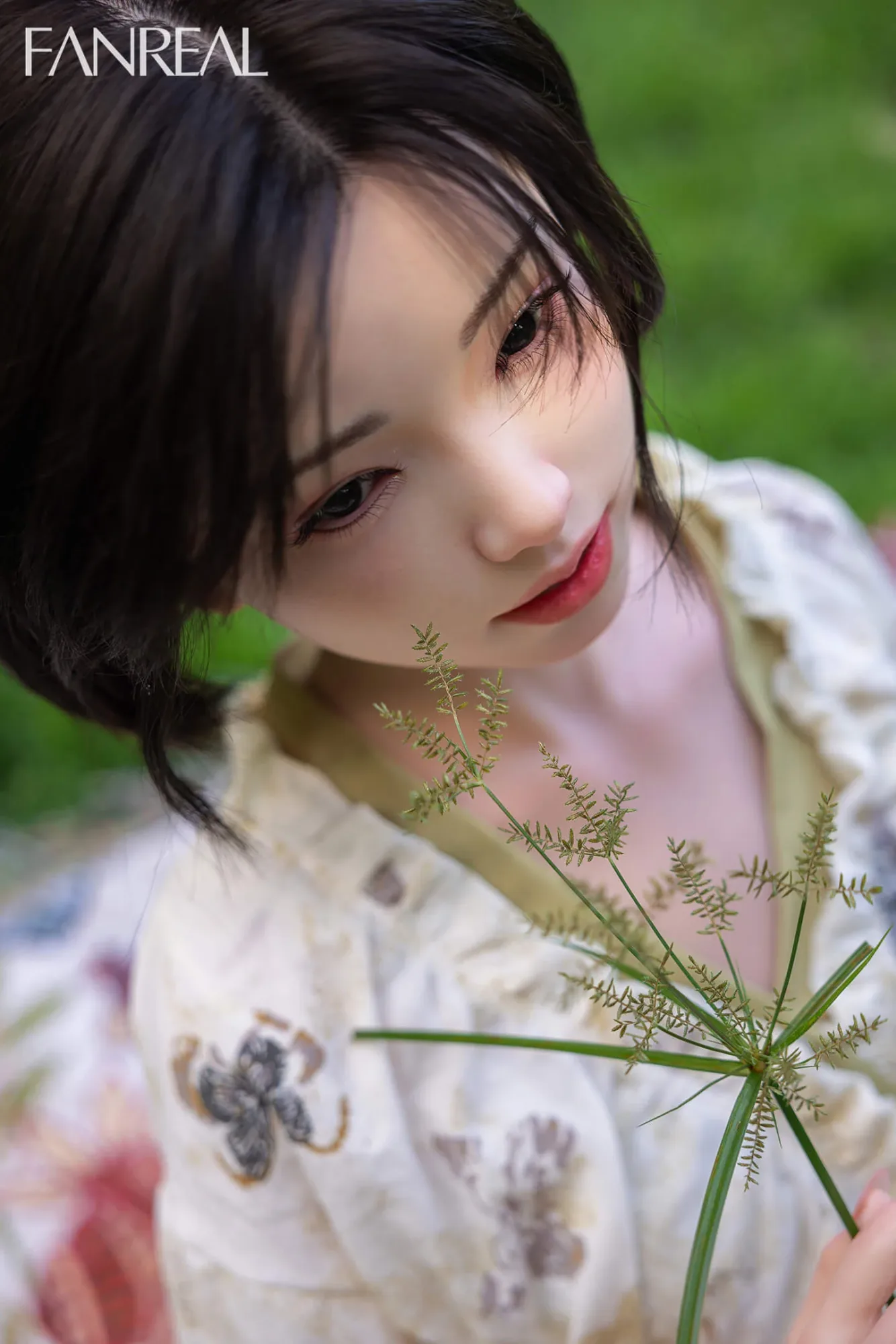 153cm (5ft0") Elegant & Beauty Short Hair Silicone Sex Doll with ROS Head - B-Cup - Molly view 6
