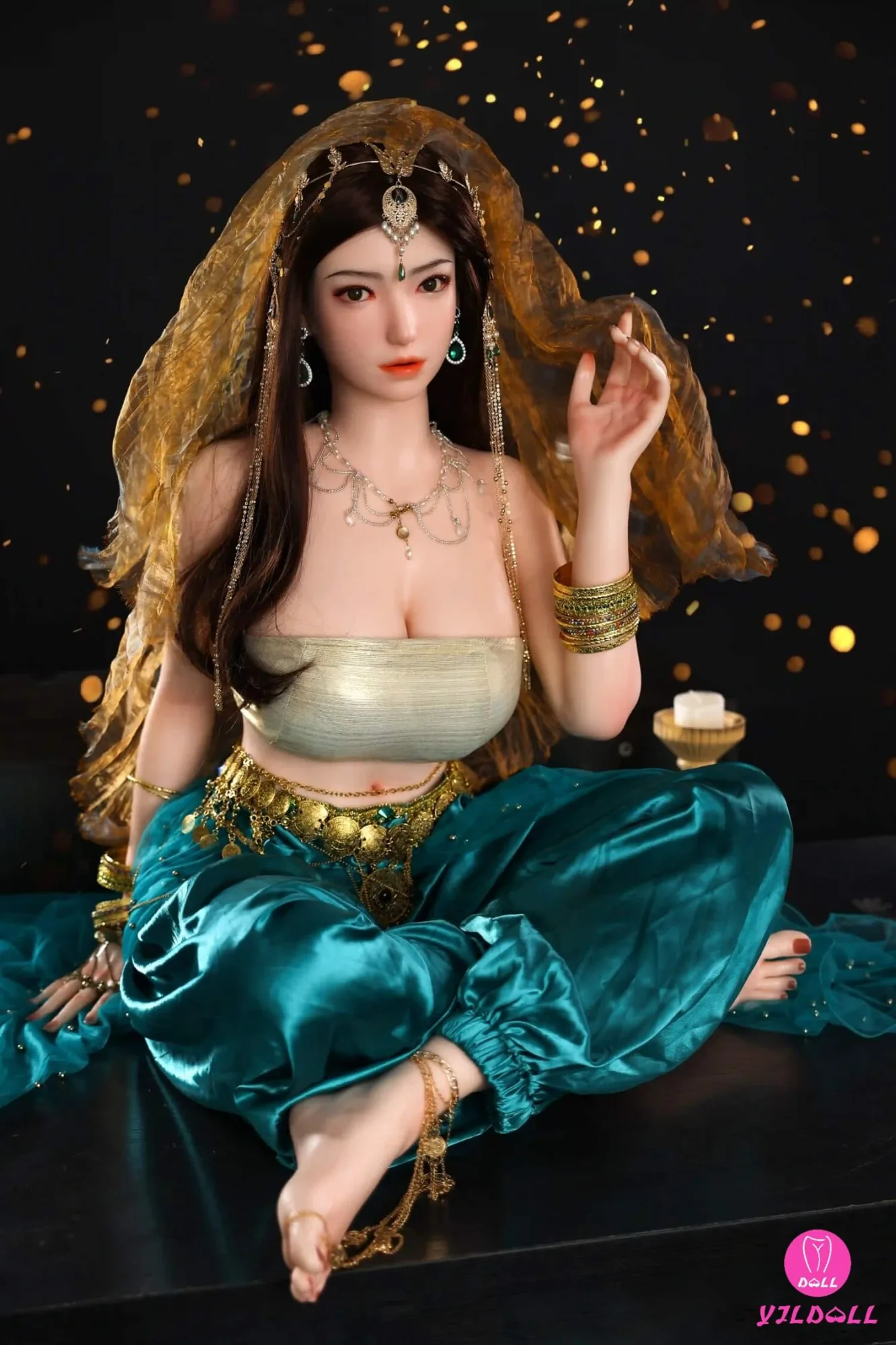 163cm (5ft3") Sexy Hindi Head & Body One Piece Silicone Love Sex Doll - F-Cup - Jiya